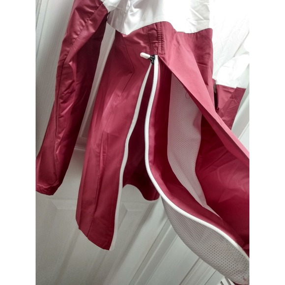 Nike 1/2 Zip White Maroon Coaches Jacket Windbreaker Men's XXL - Picture 9 of 16
